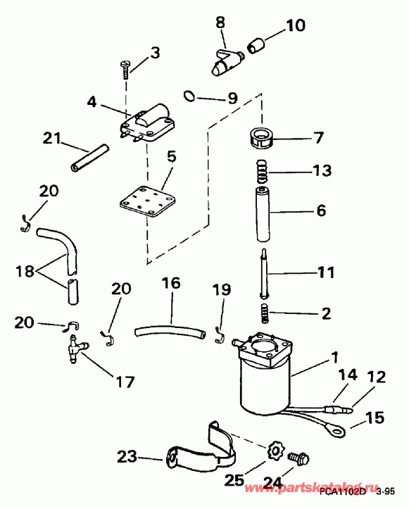 ��������� Evinrude BE15FAEUA 1997  - ectric Primer System - ectric Primer System
