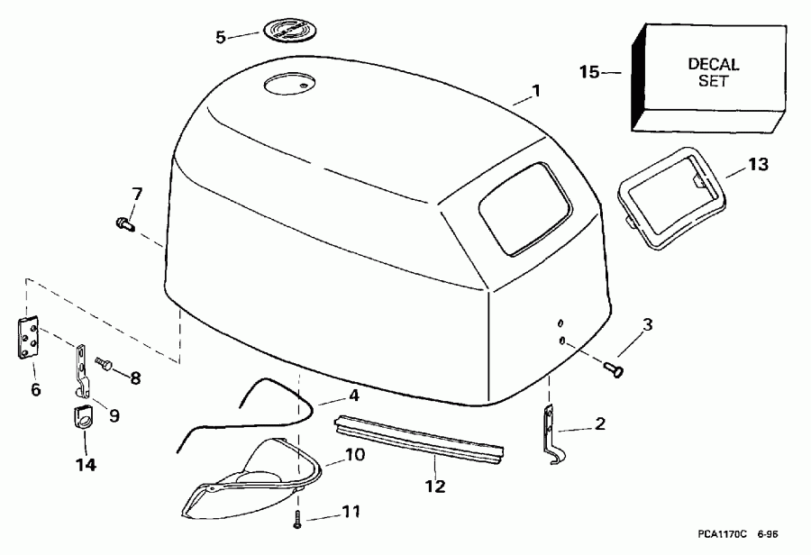 �������� ����� EVINRUDE BE15FRELUA 1997  - Johnson