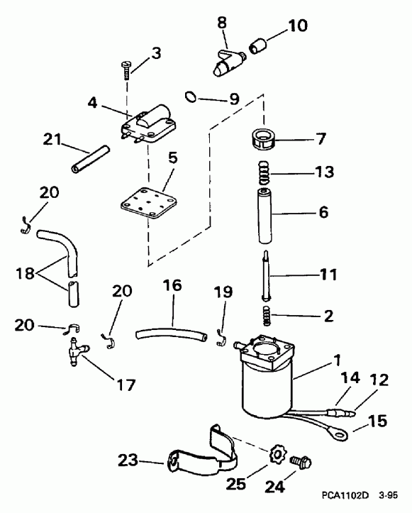 �������� ����� Evinrude BE15FREUA 1997  - ectric Primer System - ectric Primer System