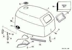 ������ ��������� (�����) - Evinrude (Engine Cover - Evinrude)