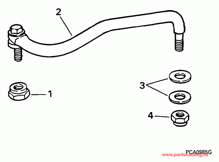 �������� ��������� ����� Evinrude BE15RELEUC 1997  - ee������ ����������� Kit - eering Link Kit