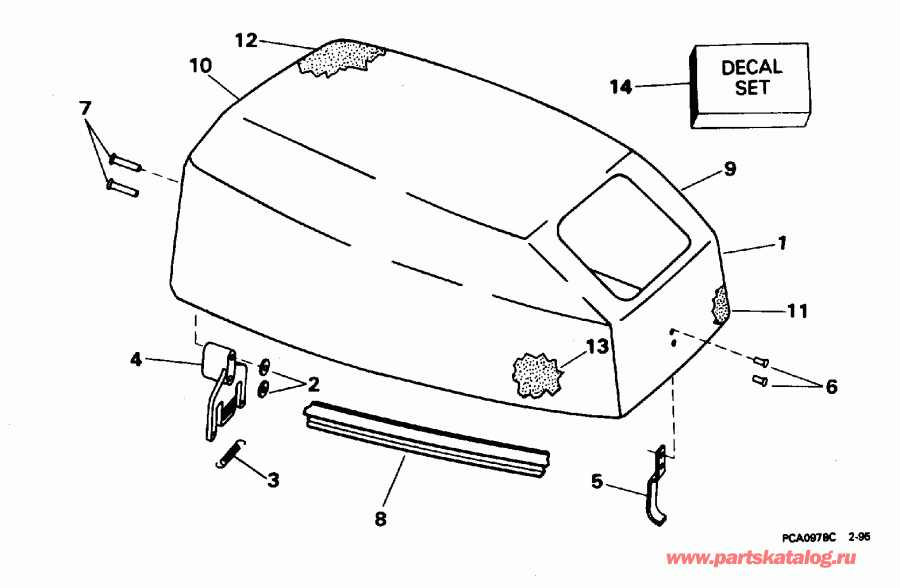 ����� EVINRUDE BE175EXEUC 1997  - Johnson - Johnson