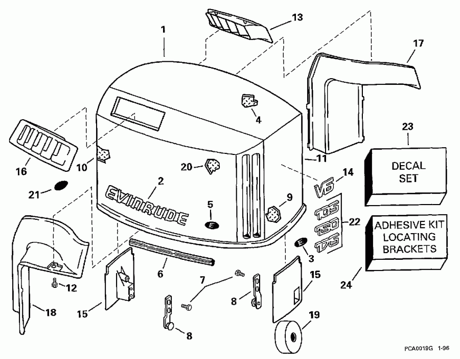 ��������� ����� ������� BE175NXEUC 1997  - Evinrude / Evinrude