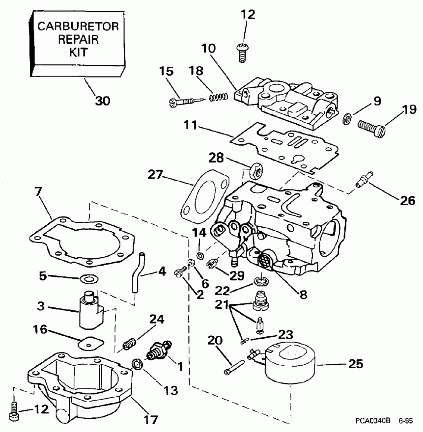 �������� ����� Evinrude BE20SRLEUM 1997  - 20cr / 20cr