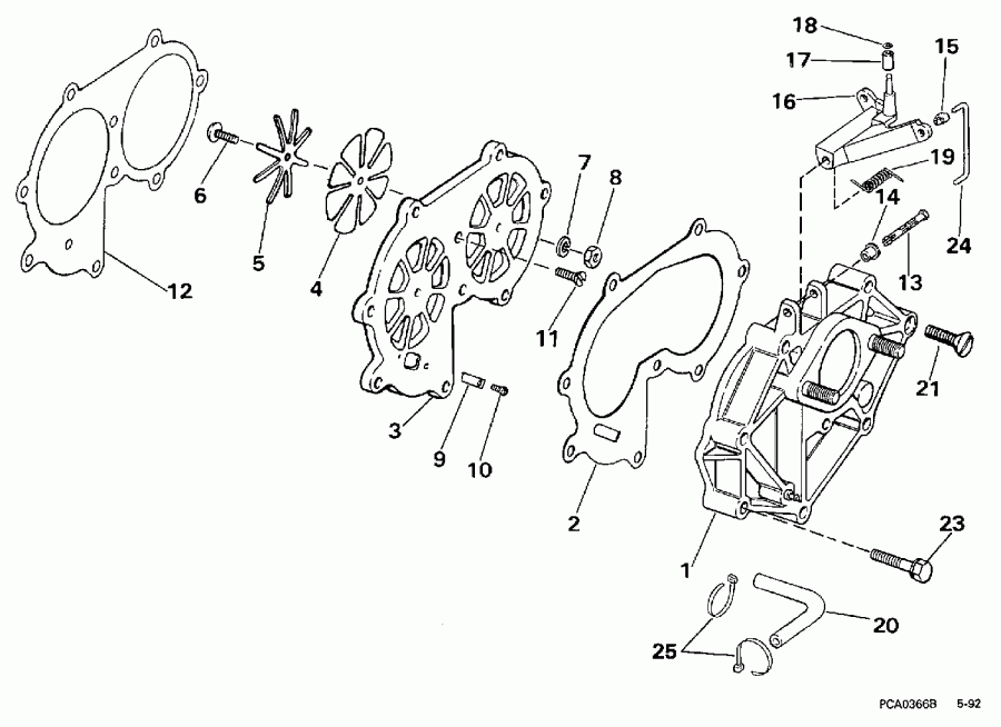 ����� EVINRUDE BE20SRLEUM 1997  - take Manifold