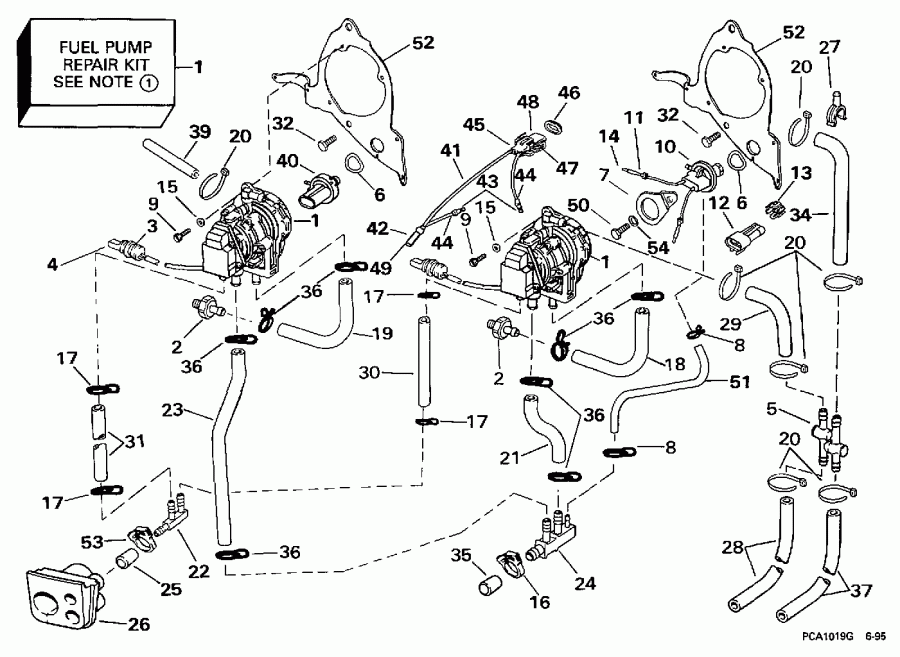�������� ��������� ����� EVINRUDE BE250CXEUM 1997  - el Pump - el �����