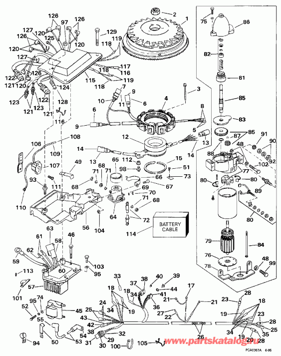 ��������� ��������� ������� BE250CXEUM 1997  - nition System & ��������� �������� / nition System & Starter Motor