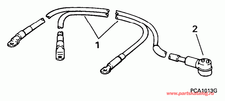 ��������� ��������� Evinrude BE25EEUB 1997  - ttery Cable - ttery ������