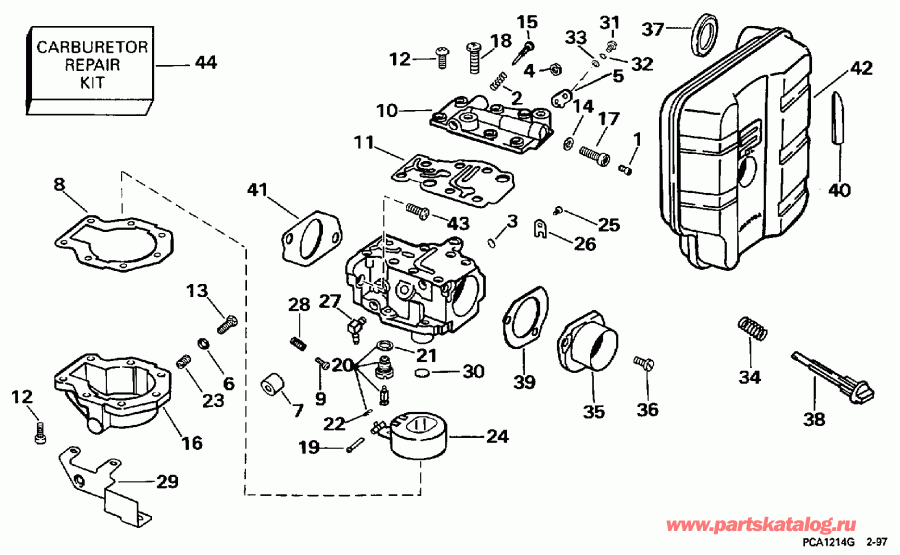 �������� ��������� ����� Evinrude BE35AREUC 1997  - 35 H.p.