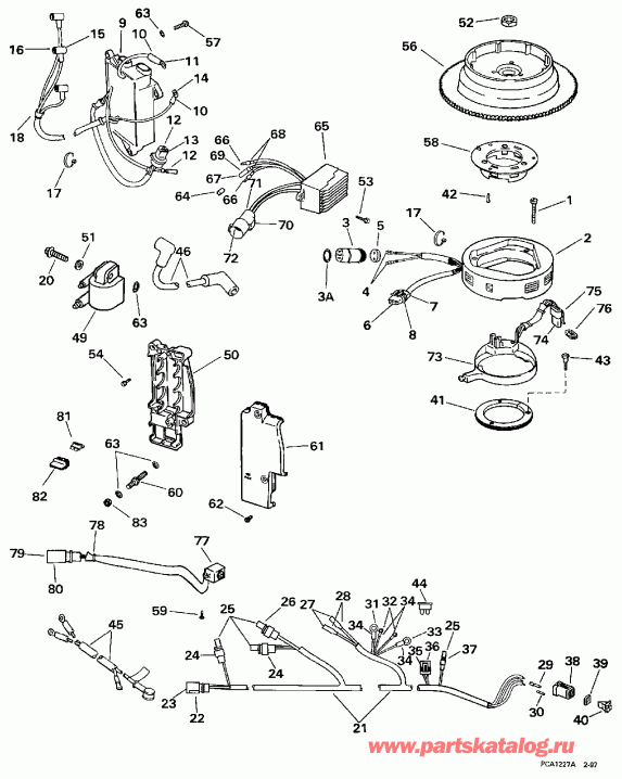 ��������� ��������� EVINRUDE BE35ARLEUC 1997  - Te / Te