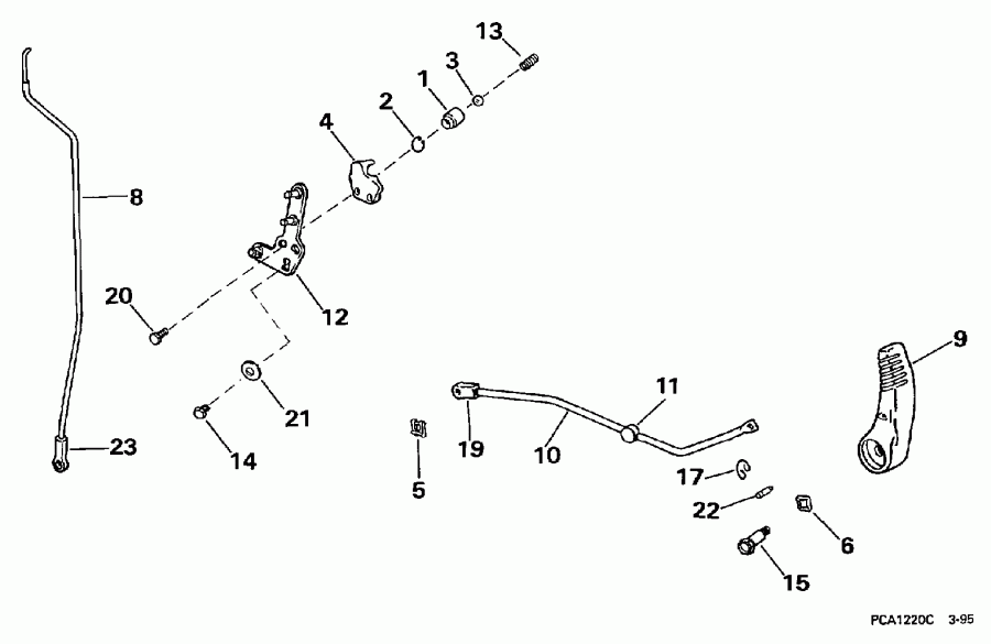  Evinrude BE35ARLEUC 1997  - ift Linkage / ift ��������� ��������