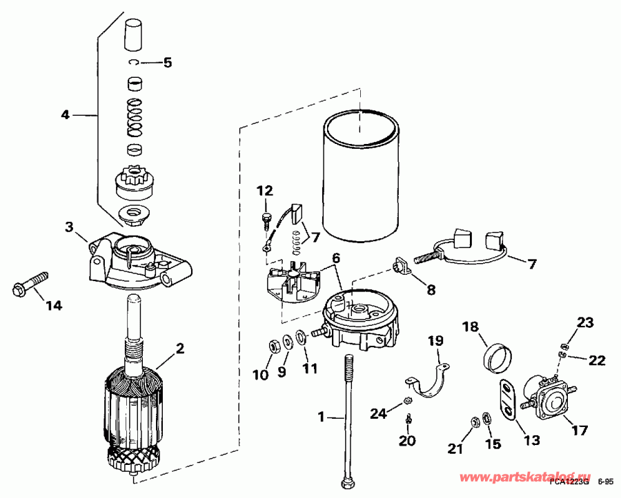 ��������� EVINRUDE BE35KEUR 1997  - ectric ������� / ectric Starter