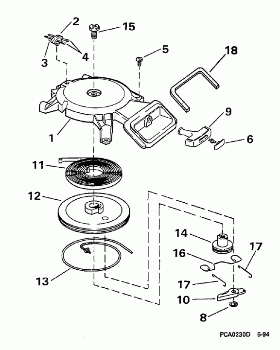 ��������� ����� Evinrude BE4BREUC 1997  - wind Starter / wind �������