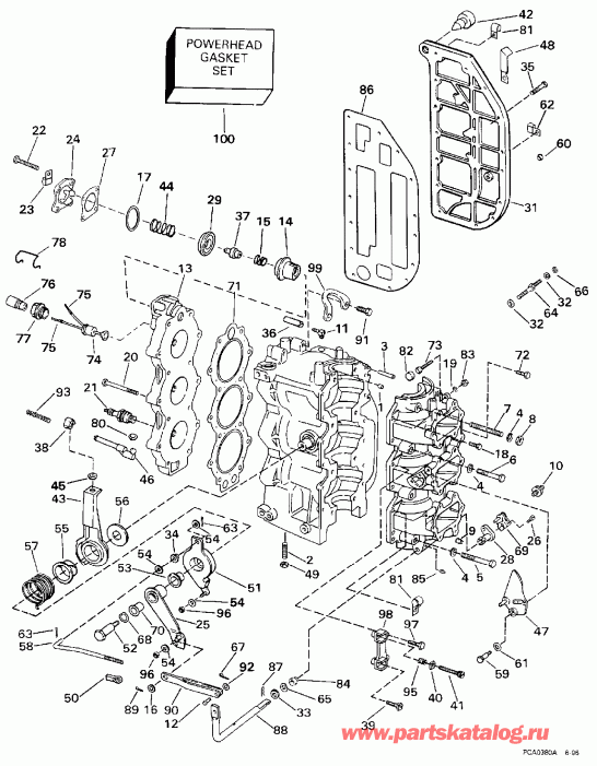 ��������� �������� ����� EVINRUDE BE50DTLEUR 1997  - linder & ������ ���������