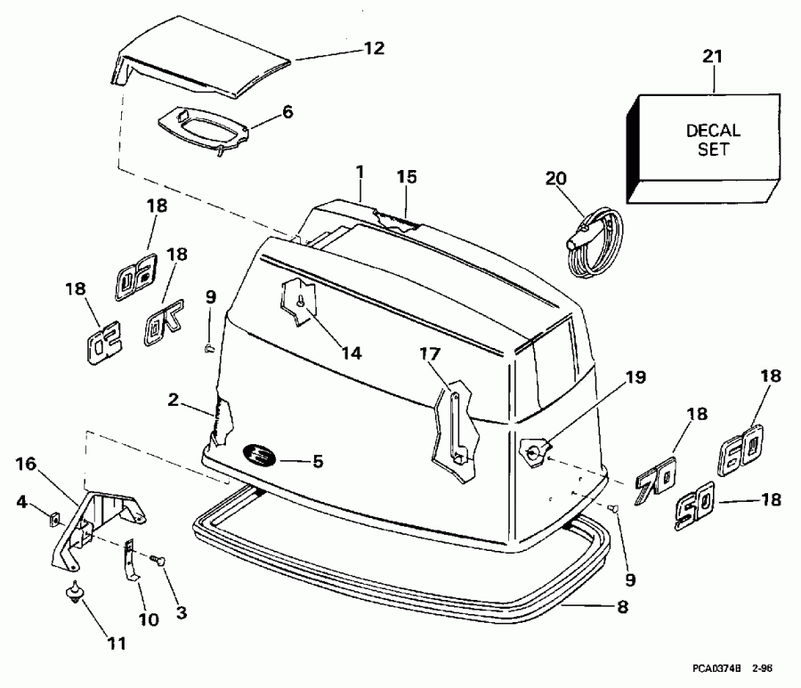 ��������� EVINRUDE BE50DTLEUR 1997  - Evinrude