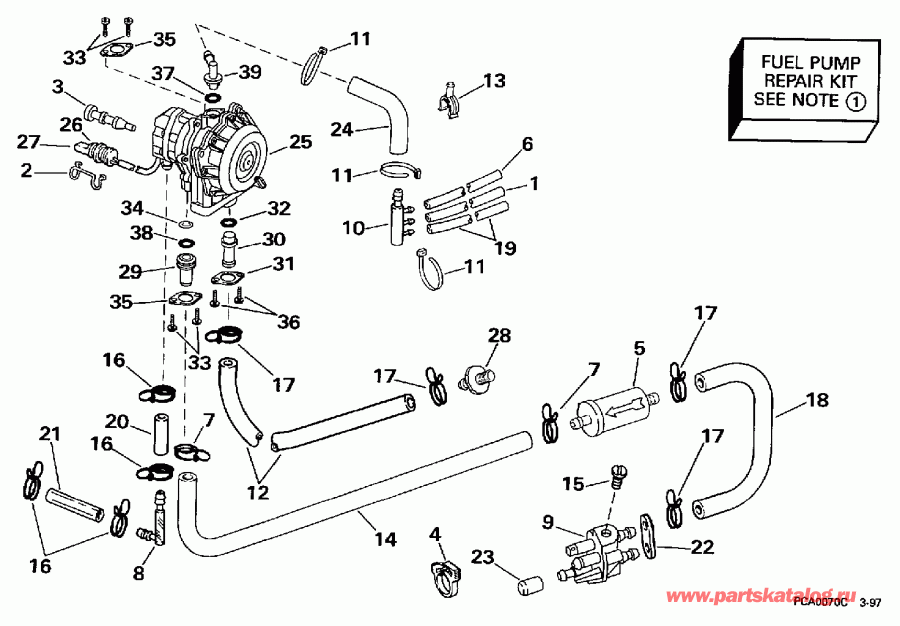 ��������� ��������� Evinrude BE50RLEUC 1997  - el �����
