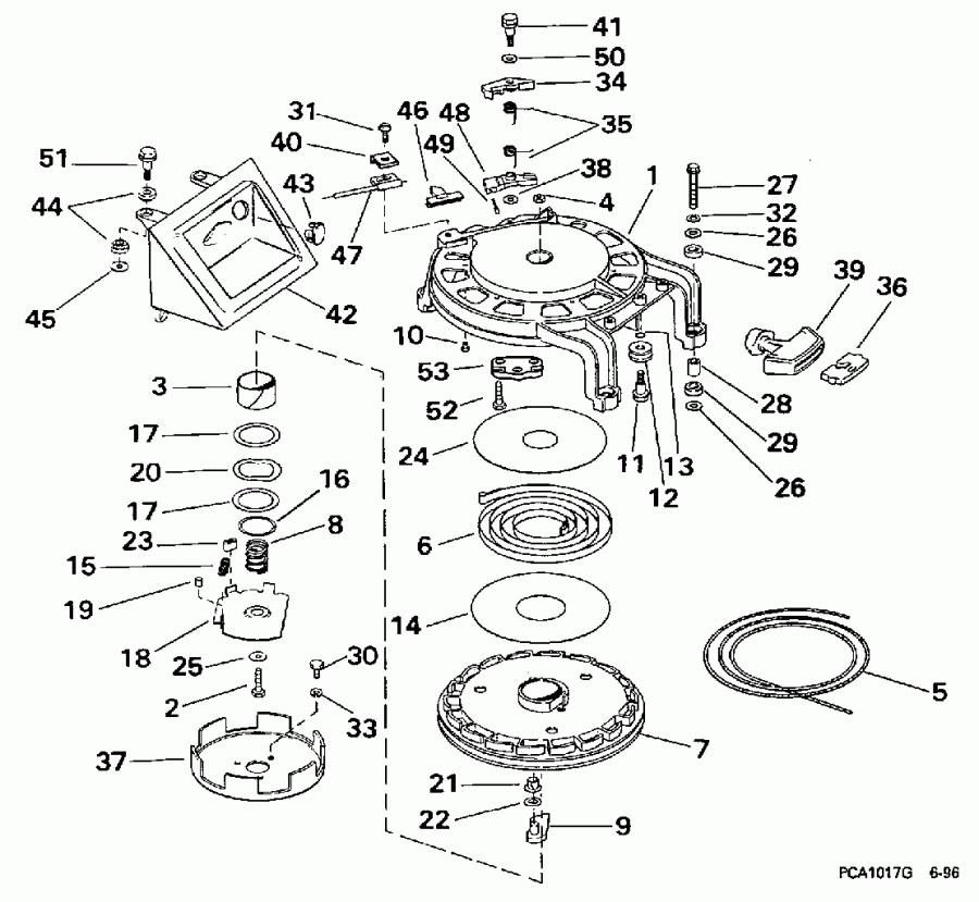  Evinrude BE50RLEUC 1997  - wind Starter