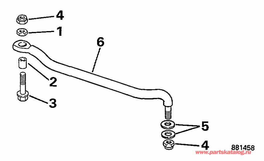  Evinrude BE50TSLEUS 1997  - eering Link Kit - ee������ ����������� Kit