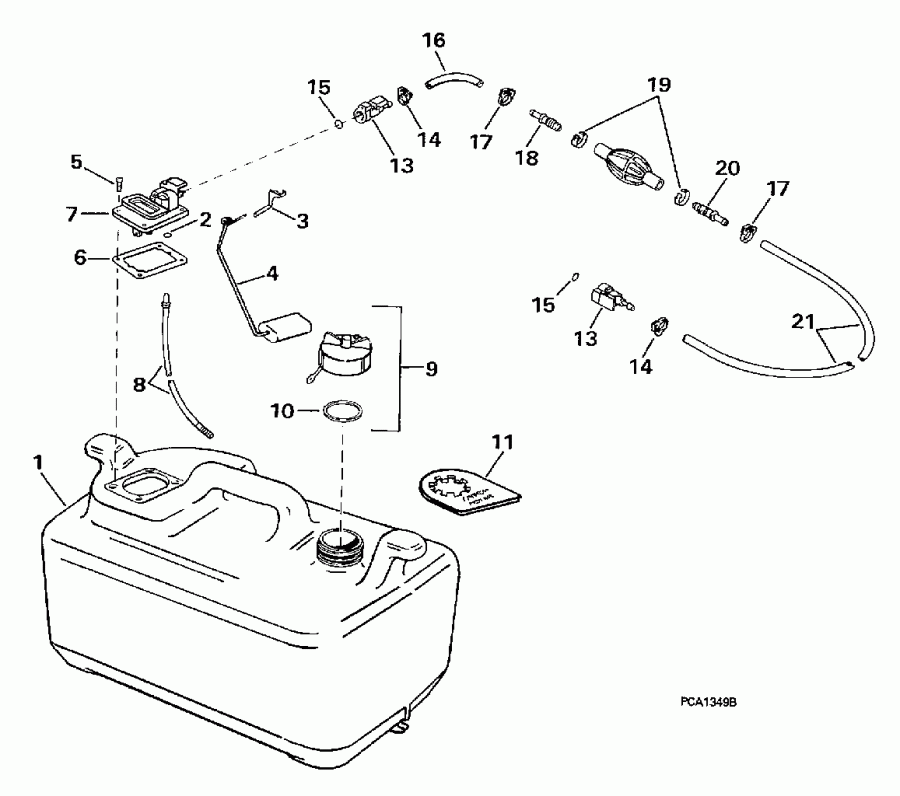��������� ����� Evinrude BE5FRBLEUS 1997  - el Tank - el Tank