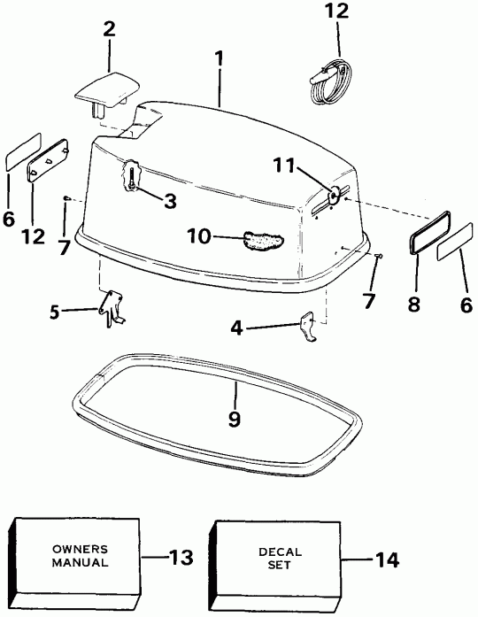 �������� ��������� ����� EVINRUDE BE8FRBXEUR 1997  - Johnson