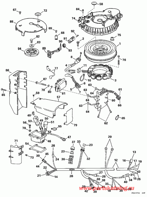    EVINRUDE BE90ELEUC 1997  - nition System - nition System