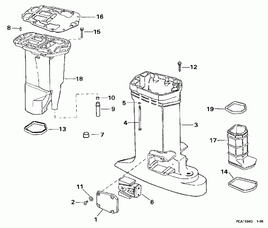 �������� ��������� ����� ������� BE90SLEUC 1997  - haust Housing / haust ������