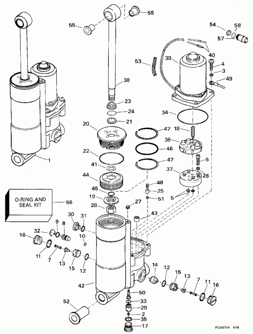  ������� BJ40EEUC 1997  - wer Trim/tilt - wer Trim / tilt