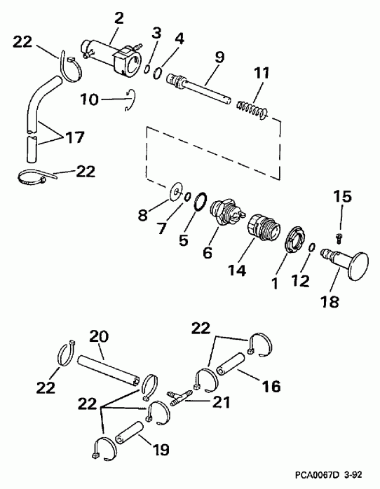 ��������� ��������� Evinrude BJ40EEUC 1997  - Manual Start