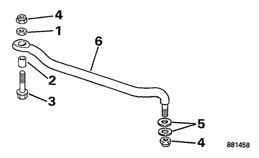 ����� Evinrude BJ40EEUC 1997  - ee������ ����������� Kit / eering Link Kit