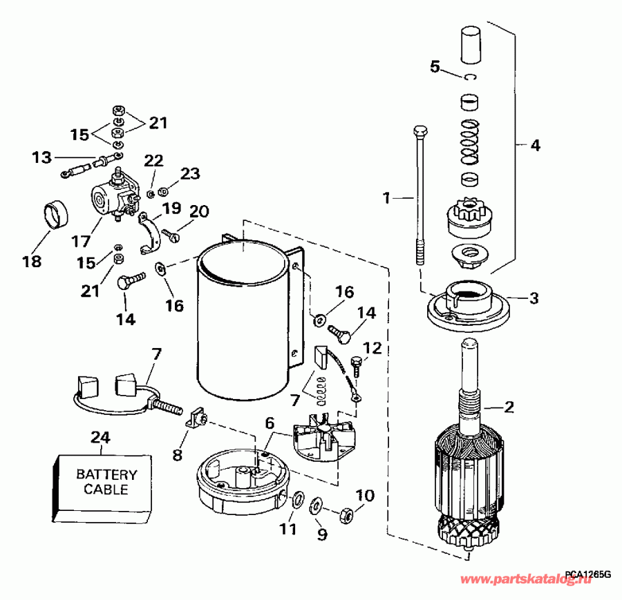 �������� ����� Evinrude E100WTXEUA 1997  - ectric ������� & Solenoid