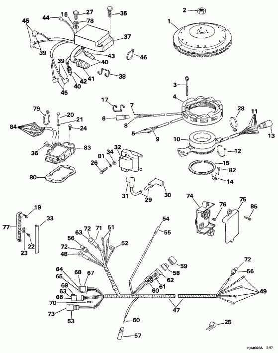 �������� ����� Evinrude E100WTXEUA 1997  - nition System / nition System