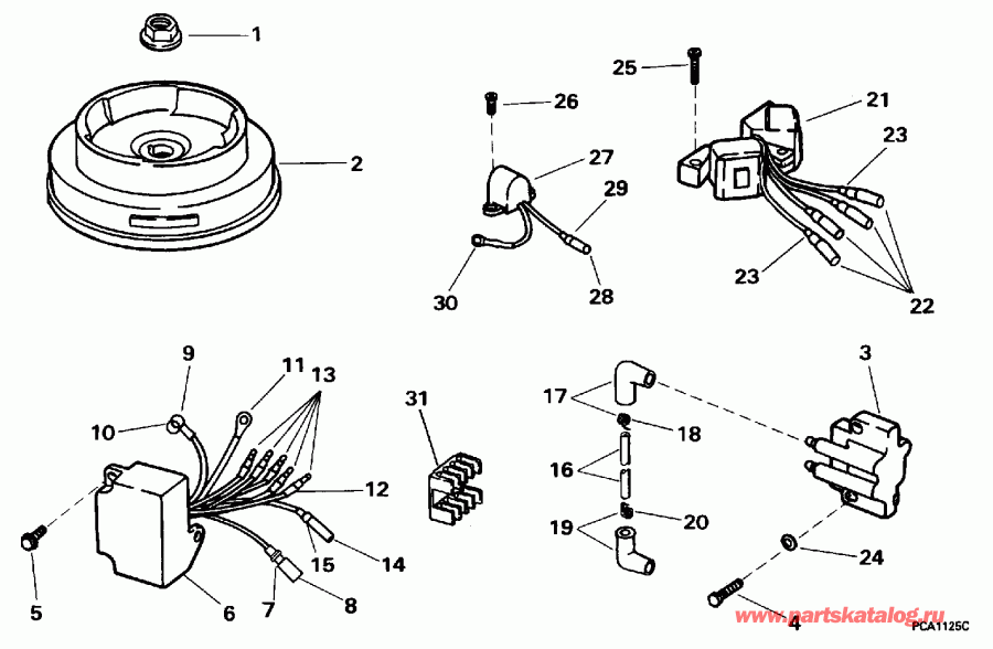 �������� ��������� ����� Evinrude E10EEUS 1997  - Rope - ����
