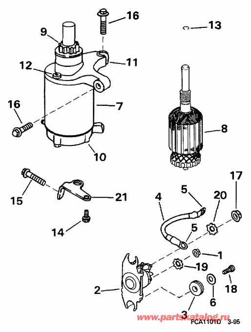 ��������� ����� EVINRUDE E10FRLEUA 1997  - arter Motor & Solenoid / arter Motor & Solenoid