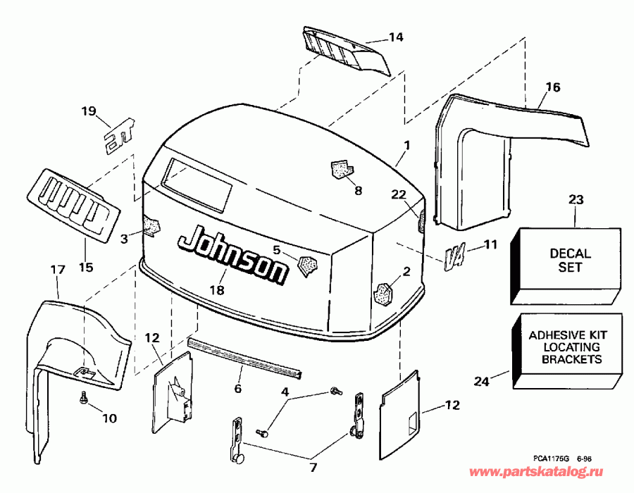 ����� EVINRUDE E115ELEUC 1997  - Johnson - Johnson