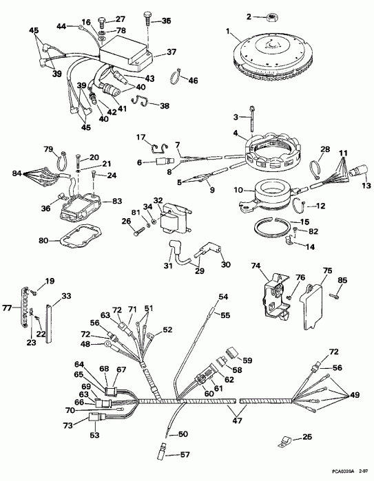 ��������� EVINRUDE E115JLEUM 1997  - nition System - nition System
