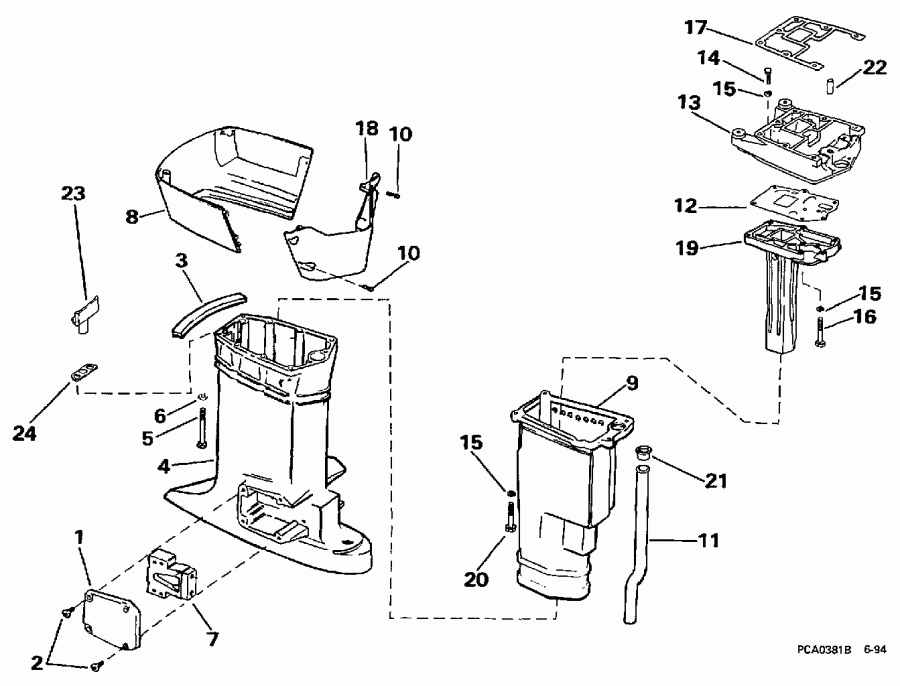 �������� ����� EVINRUDE E115JLEUM 1997  - ���������������� ��������� �������