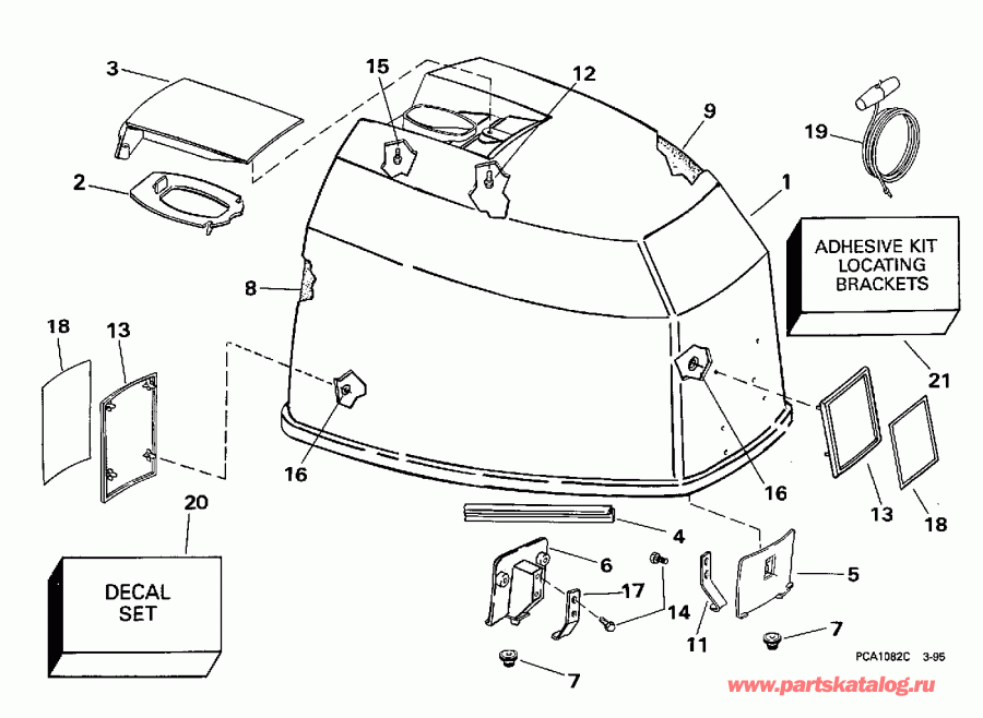 ��������� ��������� ������� E115TSLEUA 1997  - Evinrude