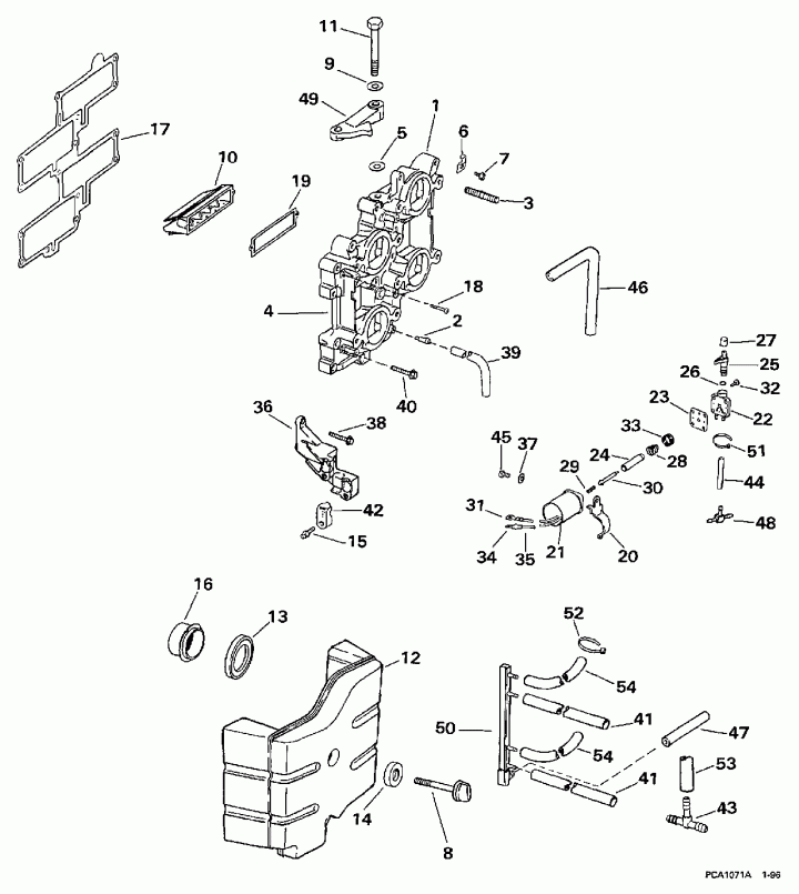 ��������� �������� ����� EVINRUDE E130TLEUB 1997  - take ��������� / take Manifold