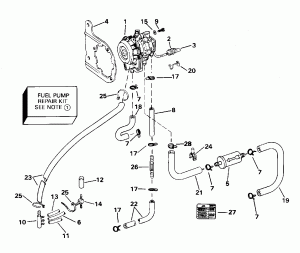 ���������� & �������� ��������� - 175 H.p. (Carburetor & Intake Manifold - 175 H.p.)