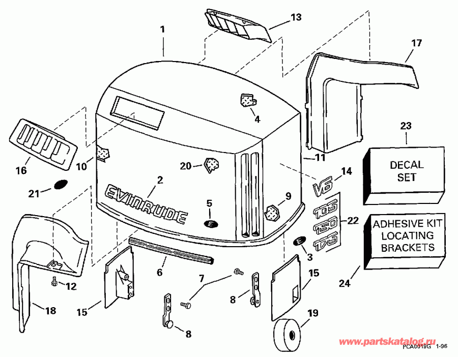 ����� EVINRUDE E150GLEUE 1997  - Evinrude / Evinrude