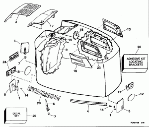 ������ ��������� (�����) -- Evinrude (Engine Cover -- Evinrude)