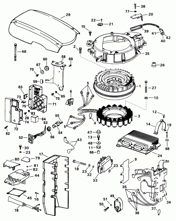 ��������� EVINRUDE E150ICXEUC 1997  - nition System / nition System