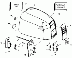 ������ ��������� (�����) -- Evinrude (Engine Cover -- Evinrude)