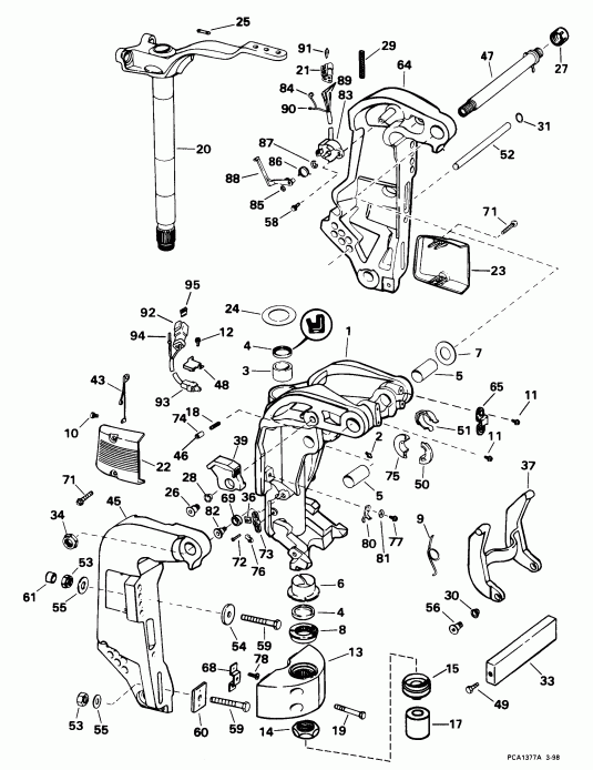 ����� Evinrude E150ILEUC 1997  - dsection - dsection