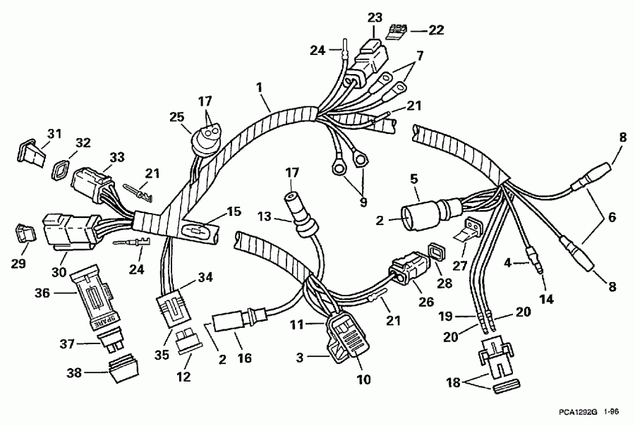 ��������� ����� Evinrude E150NXEUE 1997  - tor ���� ��������