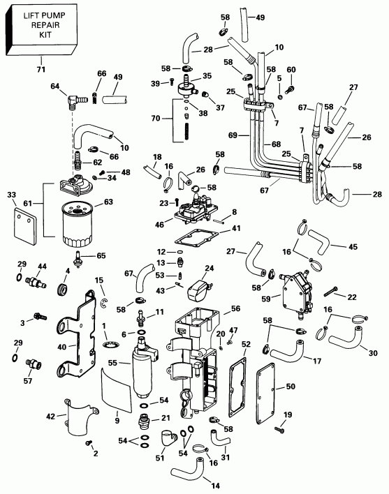 ��������� EVINRUDE E150PLEUC 1997  - el Components / el Components