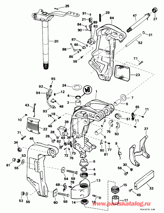 �������� ����� EVINRUDE E150PLEUC 1997  - dsection / dsection