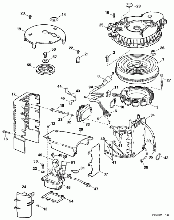 ��������� �������� ����� EVINRUDE E175EXEUE 1997  - nition System / nition System