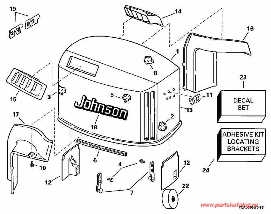 �������� ����� Evinrude E175NXEUC 1997  - Johnson