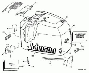   () - Johnson - 200sl, 200stl, 225stl (Engine Cover - Johnson - 200sl, 200stl, 225stl)